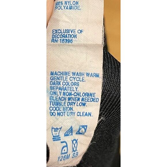 Vintage Warner's Slip Set Top‎ Full Skirt Size Small/Medium Black Satin 1980s - Picture 13 of 13